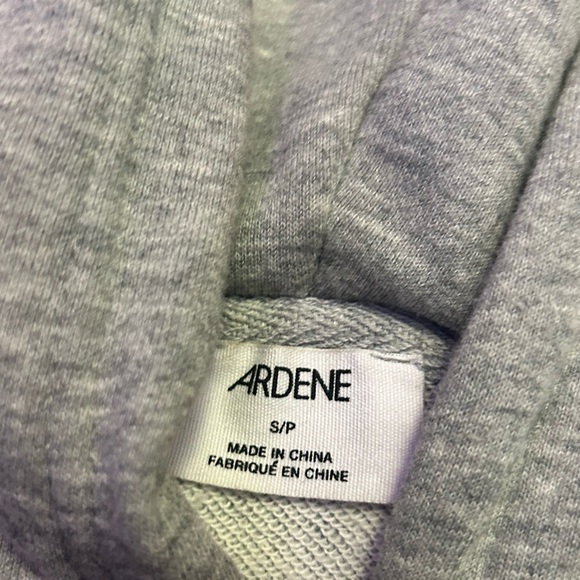 Grey cropped zip up hoodie - Picture 2 of 2